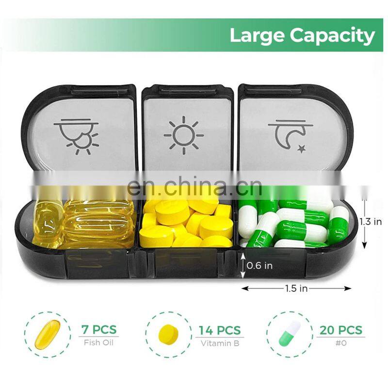 7 days Weekly Pill Case 21 Grids Medicine Tablet Portable Dispenser Organizer Pill Box storage Drug Container Holder