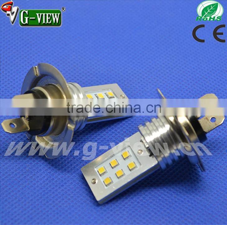 Highest level and excellent led car lightings h7 12smd 2323 chip 10-30V led auto fog light
