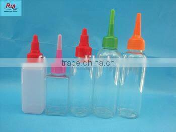 empty plastic PET juice bottle with aluminum cap