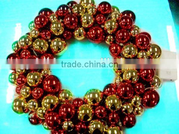 Colorful Elegant Christmas Decorative Mesh Wreaths/Mesh wreath with items for easter decoration/flexbile easter mesh wreath