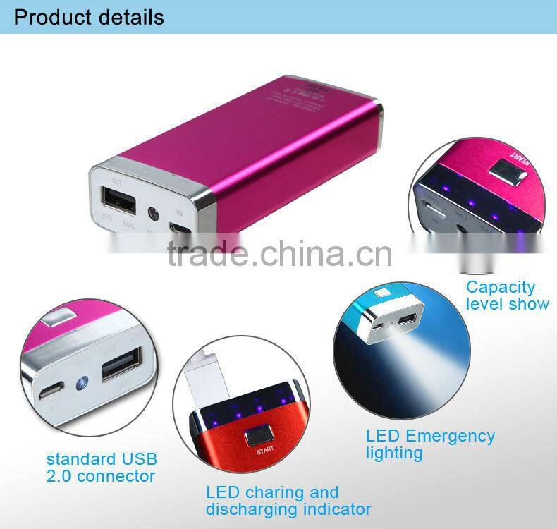 5600 mah 6000 mah Fast power bank external battery charger gift portable power bank charger