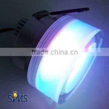 3W led rgb down light round ABS external electrical source