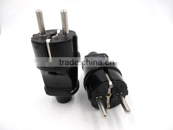 Germany Schuko Detachable PVC AC Power Cord Plug