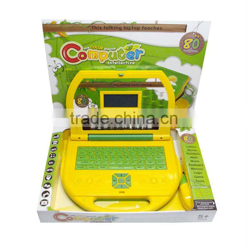 China Manufactur Education toys, English Learning version 80 function color screen learning machine, learning computer