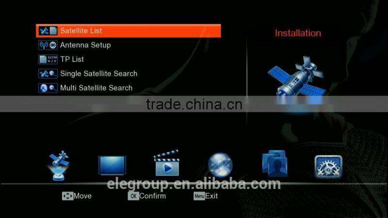 2015 Hot selling Openbox V8 DVB-S2 + DVB-T2 Twin Tuner HD Satellite Receiver Supported 3G,GPRS,LAN,USB WiFi iptv Openbox V8