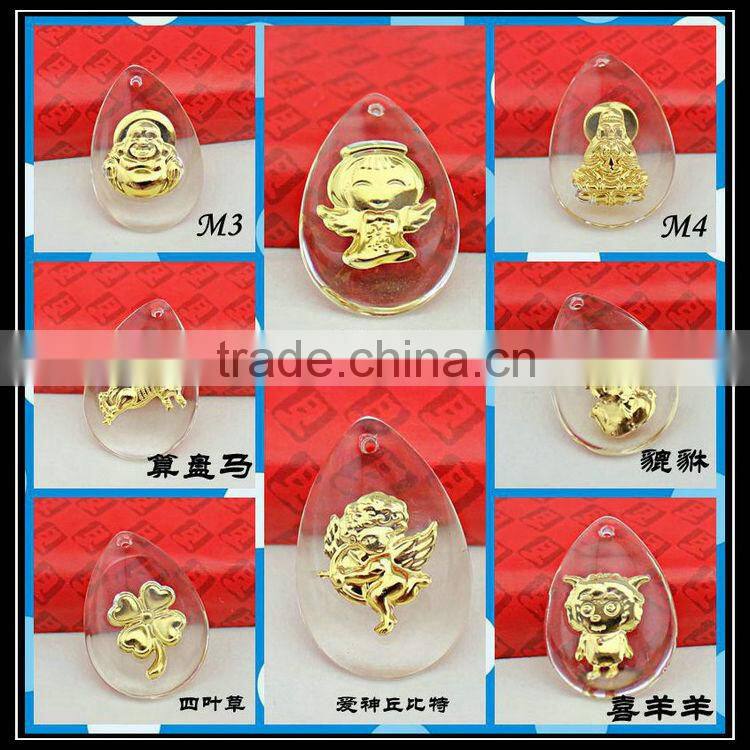2013 China Wholesale Fashion Jewellery Gold Zodiac Pendant