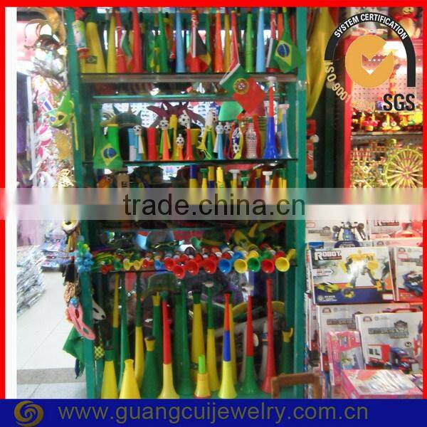 Cheap plastic football fans toy trumpet