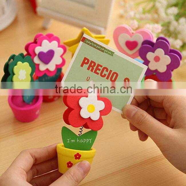 Wooden flower pot decoration items table card holder