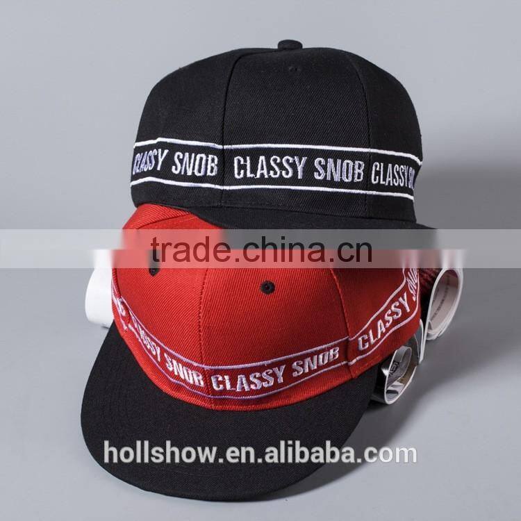 Word Embroidery 6 Panel Men Women Lovers Flat Brim Cheap Snapback Caps