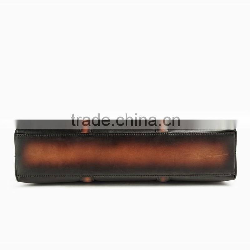 Minandio Guangzhou factory genuine leather office bags for men business man bag leather new stylish leather briefcase for sale