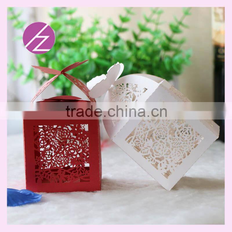 Custom acrylic wedding invitation card box favor box /Birthday /wedding candy box /gift box TH85 with large rose flower TH-85