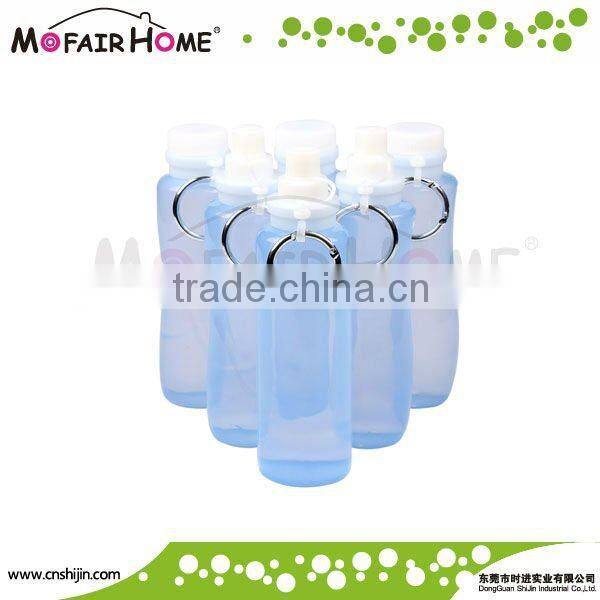 SJ006 silicone water bottle with screw cap