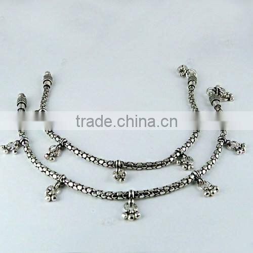 Fantastic !! Oxidized Plain 925 Sterling Silver Anklet, Fine Silver Jewelry, Online, Sale Silver Jewelry