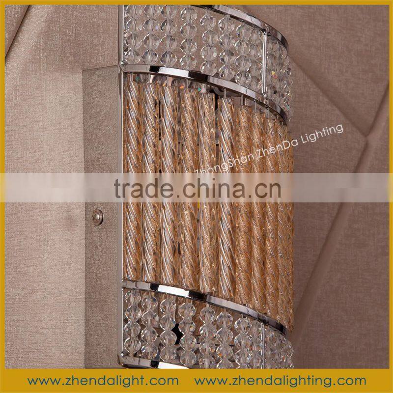 unique design crystal glass and metal wall art decor