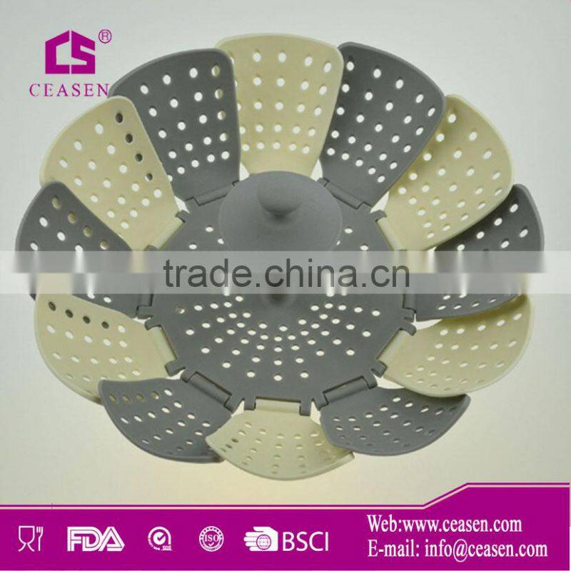 Plastic food steamer/cooking steamer for kitchenware