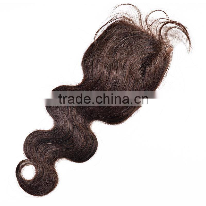 Hot Sale Many Colors Available Raw Unprocessed Remy Curly Indian Hair Closure Pieces