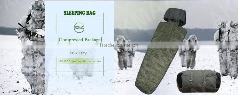 Warm keeping sleeping bag outdoors/sleeping camping bag with zippers/polyester sleeping bag