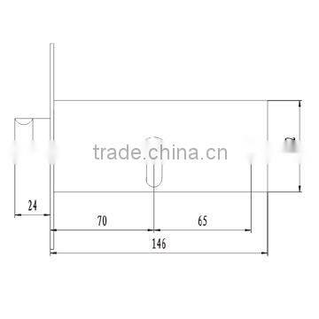 aluminium horizontal entrance lock body