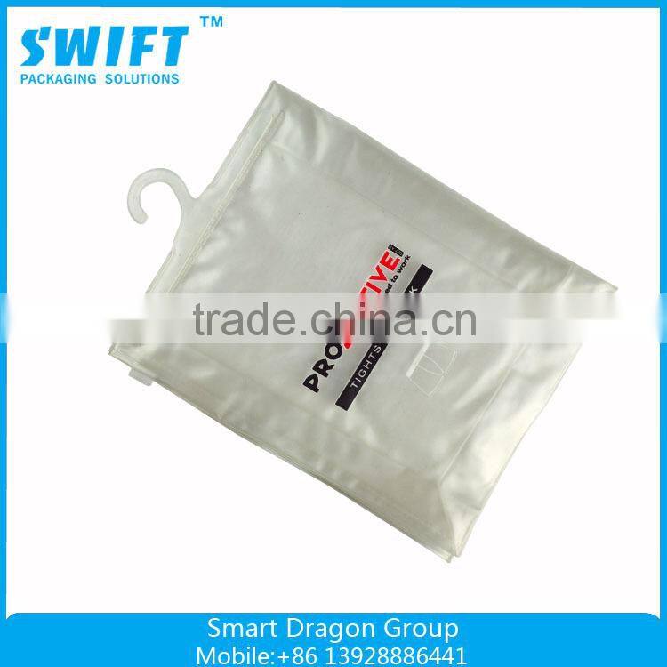 Cheap transparent pvc zipper handle plastic bag