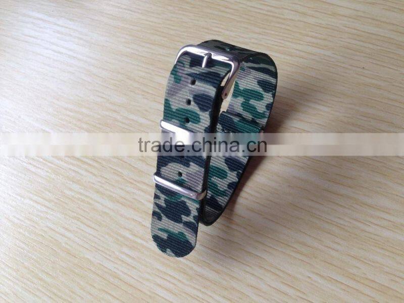 20mm Camouflage Nato Cuff Nylon Watch Band
