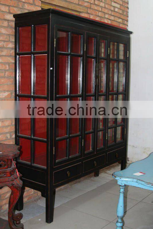Chinese antique round bookshelf