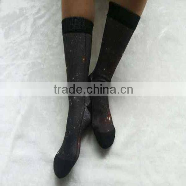 Hot sales camo sublimation printing socks with different rib, custom print socks, sublimation printing socks