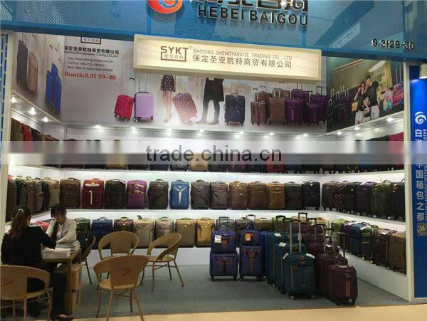 nylon material suitcase sets with high class eminent suitcase