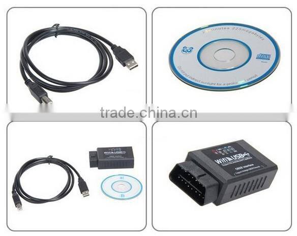 Auto diagnostic tool ELM327 WIFI usb Scanner OBDII OBD2 elm327 usb+elm327 wifi can-bus scanner on promotion