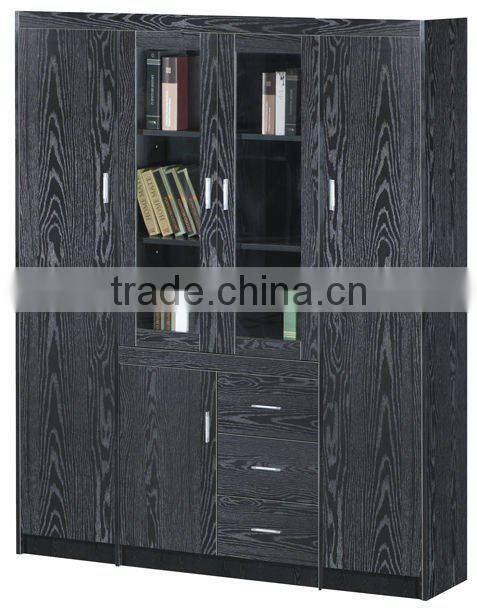 hot sale cheap high quality 4 drawer 4 door glass door file cabinet bookcase office furniture design
