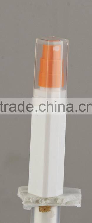 15ml empty plastic cosmetic packing tube shape perfume bottle witn rotary switch pump