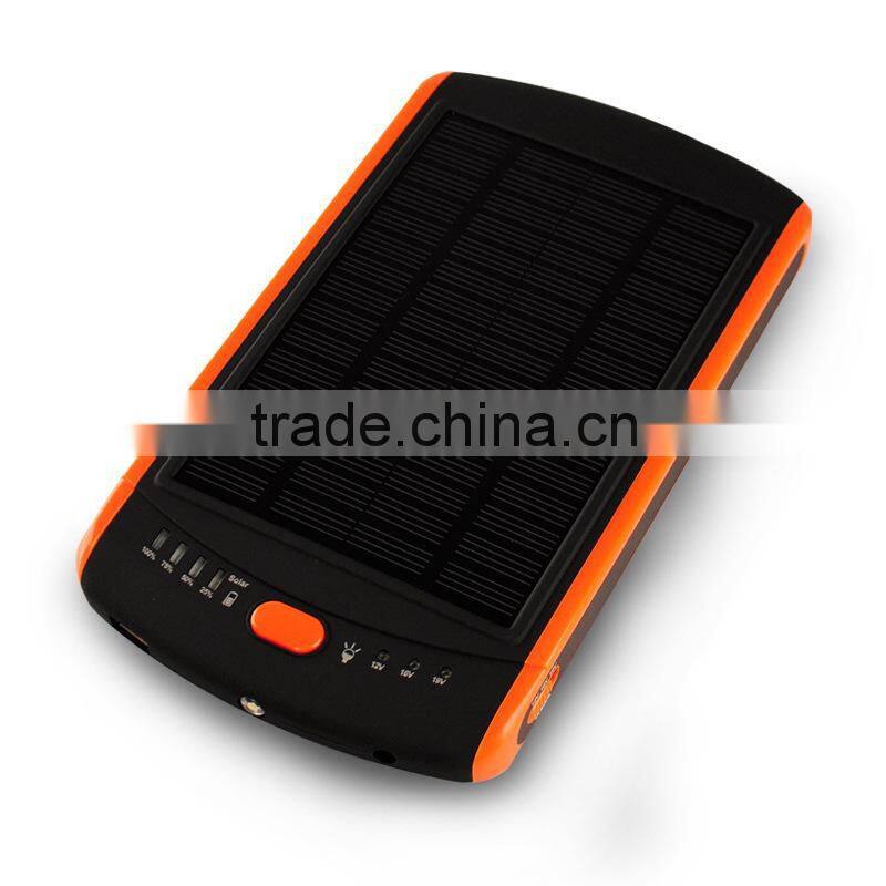 Portable universal solar charger, solar power bank for laptop/notebook/tablet