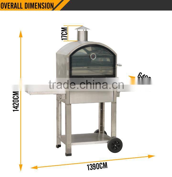 small size gas oven for pizza and bbq