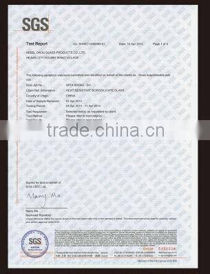 800ml Pyrex borosilicate glass teapot with stainless steel filter