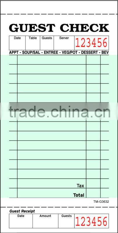 Guest Check G6000