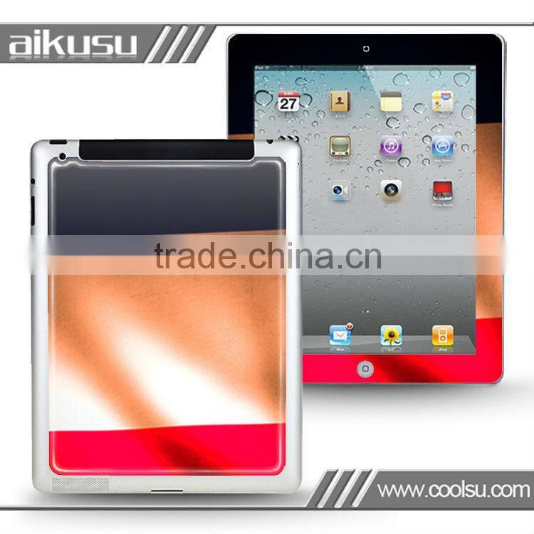 Flag series!! crystal gel sticker for new ipad/ipad4