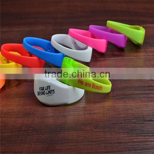 sound control event led bracelet custom logo concert event led bracelet