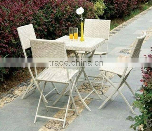 plastic rattan furniture mini bar table and chairs