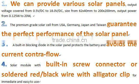 photovoltaic mini PET laminated PV solar panel,module with high quality solar cell
