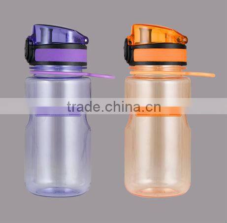 350ml bpa free drinking plastic water sport bottle with handle
