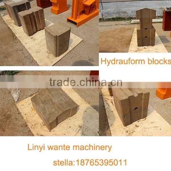 WT1-20 china clay brick making machine manual compressed earth block machine small