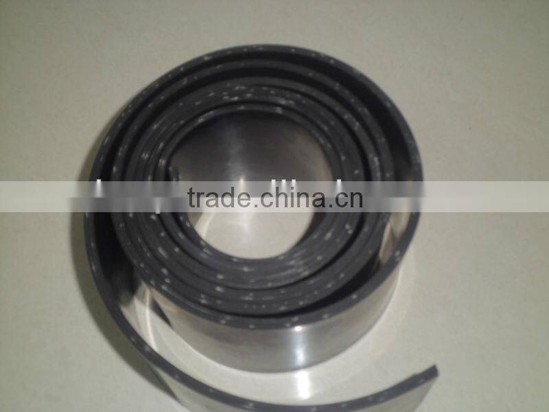 Clip two layers of cloth rubber sheet