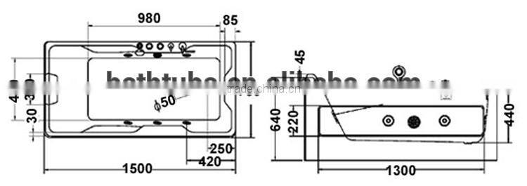cUPC certified high quality best redetube hot tub, free sex usa massager bath hot tub, indoor sex tub in bath