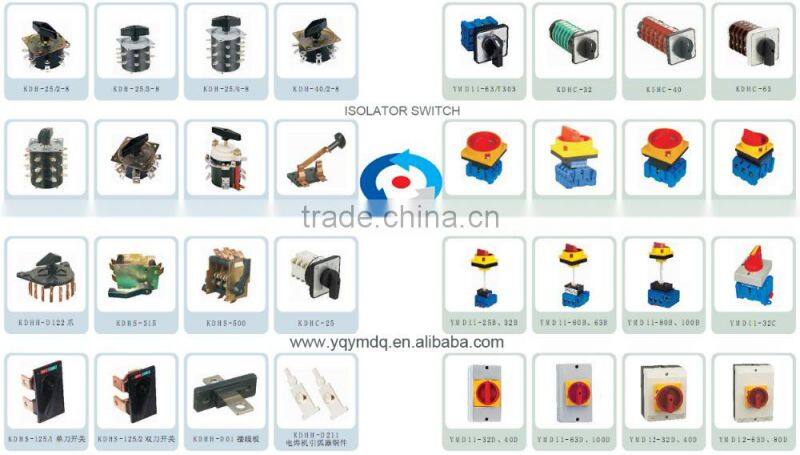 Changeover rotary cam universal switch LW42 LW40 Series 100A 3 poles panel installation electrical high voltage control machine