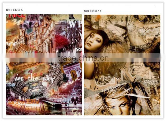 Flower design leather hot foil printing