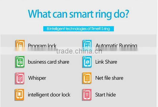 Wholesale Latest Wearable Tech New Gadgets 2015 Smart Timer Ring Compatible to NFC Watch Phones