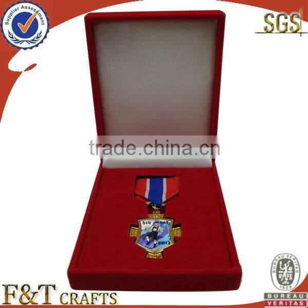 Hot sale custom cheap velvet boxes for medals