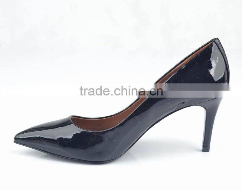 china new style genuine leather women fashion high heel shoes 2014