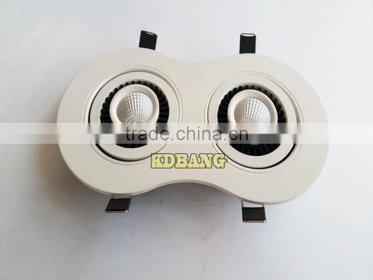 Wholesale high quality adjustable double 2014 led downlight
