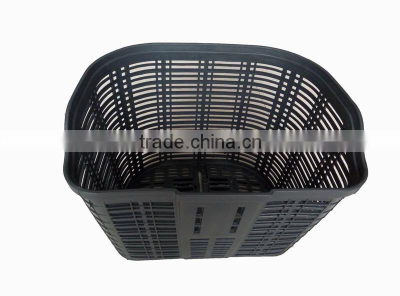 New bicycle bike basket black bicycle basket/front plastic bike baskets