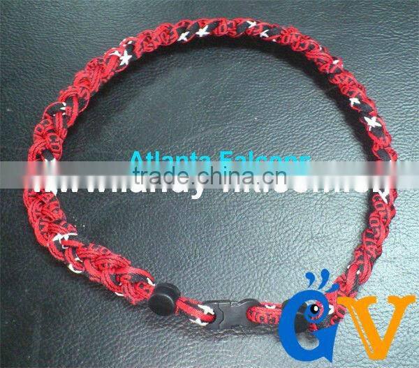 Fashion Customized USA Team Titanium Sports Necklace Falcons